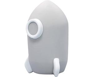 Reer Lumilu Sweet Dreams Rocket - Luz nocturna con forma de cohete, regalo de bautizo para niños y niñas, color gris