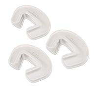 Reer Pack De 3 Protectores De Dedos Para Puertas, Topes De Puerta De Seguridad Suizos Para Niños, S., Transparente