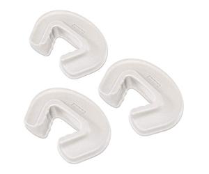 Reer Pack De 3 Protectores De Dedos Para Puertas, Topes De Puerta De Seguridad Suizos Para Niños, S., Transparente