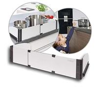 reer Protector de cocina básico, extensible 55-61 cm plateado, 20058