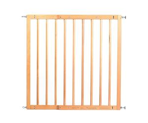 reer Puerta de Seguridad para escaleras y Puerta básica para atornillar, Madera, sujeción Estable, Ancho de Paso 65,5-106 cm