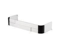 reer Rejilla de protección para estufas (adhesiva, tamaño ajustable 44-65 cm, para cocinas de inducción y de gas, plateada)