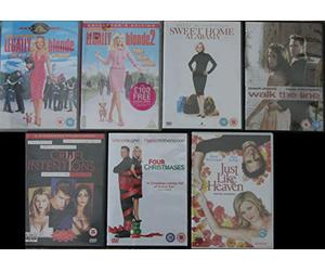REESE WITHERSPOON COLLECTION 7 DVDS legally blonde 1 2 JUST LIKE HEAVEN cruel intensions FOUR CHRISTMASES walk the line SWEET HOME ALABAMA