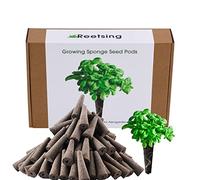 Reetsing 100 Pack Hydroponics Sponge,Replacementpre-Grow Sponges,Hydroponics Growing System Kit Compatible with Aerogarden sponges,Supplement pods for hydroponic Indoor Garden Growing System