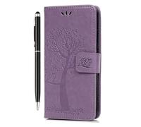 Reevermap Funda con tapa para Motorola G67 Power Case Moto G77 con tapa para teléfono móvil, a prueba de golpes, de piel sintética, con imán de búho, para Moto G67/G77, con soporte para tarjetas y 1