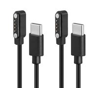 REEYEAR Pack de 2 cables de carga magnéticos USB C para grabadora de voz PLAUD Note AI, repuesto de cable de carga de 2 pies, cargador de fácil acceso también con el caso, accesorio de copia de