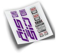 REF:VP335 Pegatinas compatibles con horquilla Rock-Shox SID ULTIMATE SL 2021-2023 MTB, stickers, adhesivos, vinilos para bicicletas de montaña. (VIOLETA)