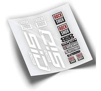 REF:VP335 Pegatinas compatibles con horquilla Rock-Shox SID ULTIMATE SL 2021-2023 MTB, stickers, adhesivos, vinilos para bicicletas de montaña. (BLANCO)