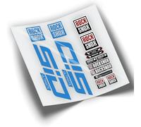 REF:VP339 Pegatinas compatibles con horquilla Rock-Shox SID ULTIMATE 2021-2023 MTB, stickers, adhesivos, vinilos para bicicletas de montaña. (AZUL 517)