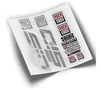 REF:VP339 Pegatinas compatibles con horquilla Rock-Shox SID ULTIMATE 2021-2023 MTB, stickers, adhesivos, vinilos para bicicletas de montaña. (CROMADO PLATA)