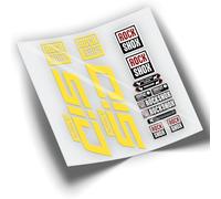 REF:VP339 Pegatinas compatibles con horquilla Rock-Shox SID ULTIMATE 2021-2023 MTB, stickers, adhesivos, vinilos para bicicletas de montaña. (AMARILLO 025)