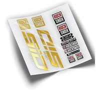 REF:VP347 Pegatinas compatibles con horquilla Rock-Shox SID SELECT SL 2021-2023 MTB, stickers, adhesivos, vinilos para bicicletas de montaña. (CROMADO ORO)