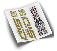 REF:VP355 Pegatinas compatibles con horquilla Rock-Shox SID SELECT+ SL 2021-2023 MTB, stickers, adhesivos, vinilos para bicicletas de montaña. (DORADO)