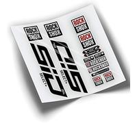 REF:VP355 Pegatinas compatibles con horquilla Rock-Shox SID SELECT+ SL 2021-2023 MTB, stickers, adhesivos, vinilos para bicicletas de montaña. (NEGRO)