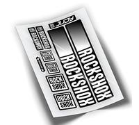 REF:VP443 Pegatinas compatibles con horquilla Rock-Shox JUDY 2021,2022,2023,2024 MTB, stickers, adhesivos, vinilos para bicicletas de montaña. (BLANCO)