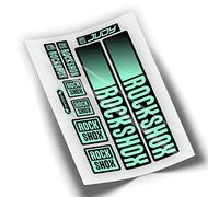 REF:VP443 Pegatinas compatibles con horquilla Rock-Shox JUDY 2021,2022,2023,2024 MTB, stickers, adhesivos, vinilos para bicicletas de montaña. (MENTA)