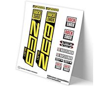 REF:VP447 Pegatinas compatibles con horquilla Rock-Shox ZEB SELECT 2021,2025 MTB, stickers, adhesivos, vinilos para bicicletas de montaña. (AMARILLO 025)