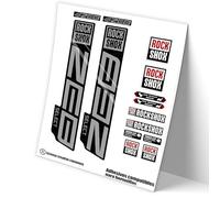 REF:VP447 Pegatinas compatibles con horquilla Rock-Shox ZEB SELECT 2021,2025 MTB, stickers, adhesivos, vinilos para bicicletas de montaña. (PLATEADO)
