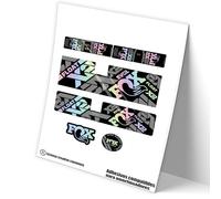 REF:VP487 Pegatinas compatibles con amortiguador FOX FLOAT X2 FACTORY Y PERFORMANCE -FACTORY 2021-22 MTB, stickers, adhesivos, vinilos para bicicletas de montaña. (HOLOGRAPHIC-RAINBOW)