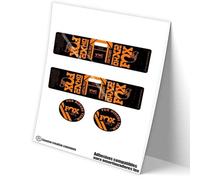 REF:VP605 Pegatinas compatibles con amortiguador FOX DHX2 FACTORY MTB, stickers, adhesivos, vinilos para bicicletas de montaña. (ORANGE)