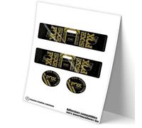 REF:VP605 Pegatinas compatibles con amortiguador FOX DHX2 FACTORY MTB, stickers, adhesivos, vinilos para bicicletas de montaña. (GOLD)