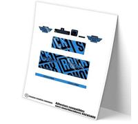 REF:VP631 Pegatinas compatibles con amortiguador ROCKSHOX SUPER DELUXE ULTIMATE THRU SHAFT 2020-2024, MTB, stickers, adhesivos, vinilos para bicicletas de montaña. (BLUE-517)