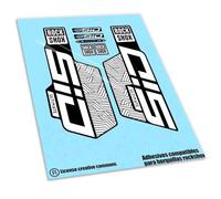 REF:VP653 Pegatinas compatibles con horquilla ROCK-SHOX SID Ultimate Flight Attendant 2024,2025 MTB, stickers, adhesivos, vinilos para bicicletas de montaña (BLANCO)