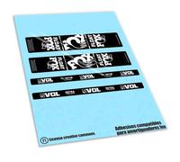 REF:VP662 Pegatinas compatibles con amortiguador -FOX - FLOAT PERFORMANCE REMOTE 2023-2025 MTB, stickers, adhesivos, vinilos para bicicletas de montaña (BLANCO)