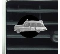 refA12 Caddy Ambulance 1950's 3D efecto peltre diseño coche ambientador ventilación clip kit decoración coche furgoneta camión mini autobús