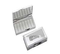 refA19 Caddy Combi People Carrier 3D Pewter Effect Car en una pastillera de 7 días con espejo