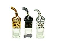 RefA32 Mits Pajero Shogun Series 1 Efecto peltre 3D Diseño de coche en un difusor de botella de plata Ambientador perfecto para un cobertizo de coche u oficina en casa, etc