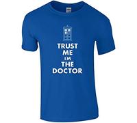 REFENG sihua Trust Me I'm The Doctor T-Shirt - Dr Police Telephone Box Who Fan Mens Gift Top