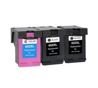 Refill 652XL Black Ink Cartridge for H-*/P 1115 2135 2138 3835 2675 2676 4675 5075 3636 4536 Printer(2BK1C)