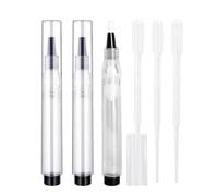 Refillable Paint Brush Set - 3 Piece Paint Pen | 6ml Visible Pressable Pàint Pen | For Furniture Wood Floor Window Scratch Repair, DIY Home Improvement Kitchen Cabinet Arts Crafts
