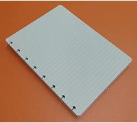 Refills Inserts for disc bound planificador Recarga 100 hojas (200 páginas) agujeros en T forma de seta - DIN A5 14,5 x 20,5 cm rayas 7 mm.