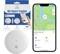 ReFind Rastreador de aire para Google e iOS (certificado por Apple) Find My Mini GPS Tracker Tag Apple AirTracker Alternativo, mini rastreador GPS para llaves, mascotas, carteras y equipaje (blanco (1
