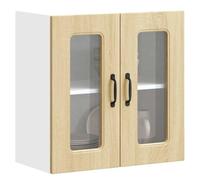 Refined Armario Pared Cocina Puerta de Cristal Kalmar Roble Sonoma 1x Vitrina de Pared (2 Puertas)