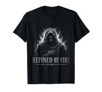 Refined by Fire 1 Pedro 1 7 Versículo bíblico Cristiano Camiseta