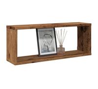 Refined Estantes Cubo de Pared 2 uds Madera Envejecida 60x15x23 cm