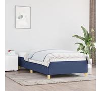 Refined Estructura de Cama sin colchón Tela Azul 90x190 cm 35 cm