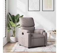 Refined Sillón reclinable de Tela Gris Taupe Sin Masaje