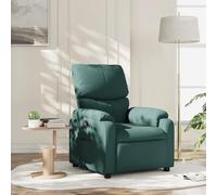 Refined Sillón reclinable de Tela Verde Oscuro Sin Masaje