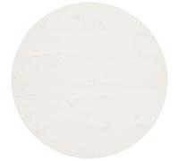 Refined Superficie de Mesa Madera Maciza de Pino Blanco Ø90x2,5 cm