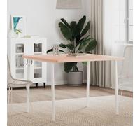 Refined Tablero de Mesa Cuadrado de Madera Maciza de Haya 90x90x2,5 cm