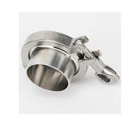 REFIXAMO Pipe Clamps, Kit De Accesorios for Tuberías Acero Inoxidable: Férula, Tapa Final, Abrazadera Triple, Junta, Varios Tamaños(32mmOD50.5mm)
