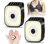 Reflectante Clip Lamp, 2 Piezas Lampe para LED de Seguridad Con Clip, Running Light Clip on, Linterna Running con Clip, Running LED Clip Lampe, para Senderismo, pasear al Perro, Caminar y Acampar