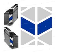 Reflectantes Adhesivos compatibles con Givi Monokey Trekker Outback Baúl Aluminio Top Case 42 58 ltr (Blanco-Azul)