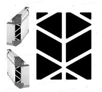 Reflectantes Adhesivos compatibles con Givi Monokey Trekker Outback Baúl Aluminio Top Case 42 58 ltr (negro)