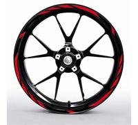 Reflectantes Pegatinas Ruedas Moto para MV Agusta para Brutale 800 920 990 1000 1090RR F3 675 F4RR Rush1000 SV800 Pegatina Llanta Rueda Motocicleta Cinta Rayas Reacondicionamiento Cubo(17 Inch B)