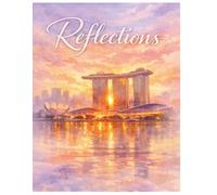 Reflections - A reverse watercoloring book: Abstract watercolor skyline of bustling streets, soft silhouettes of ordinary city life (Bringing the hidden art to life - A Reverse Watercolor Book)